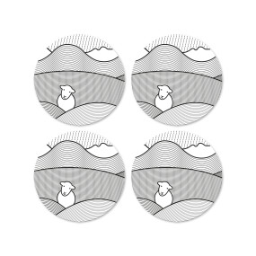 Line Coaster - Set of 4