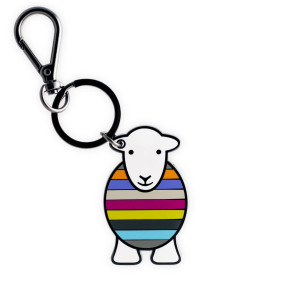 Yan Stripe Keyring - Metal