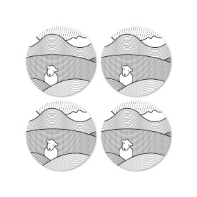 Line Coaster - Set of 4