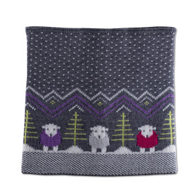 Fair Isle Neck Warmer Purple