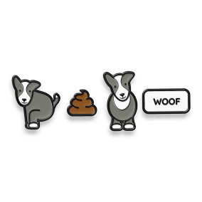 Sheppy Pin Badge Set